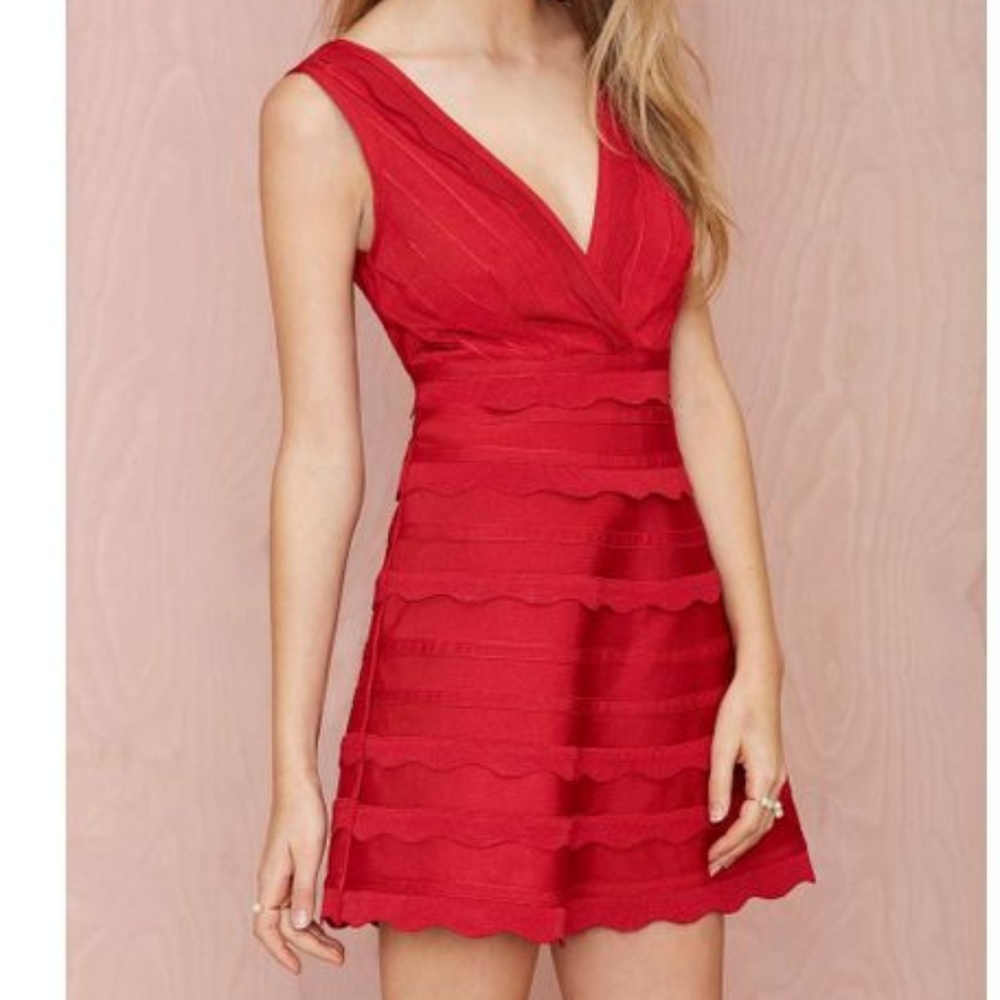 Nasty Gal  XS Secret Love Skater Dress Red